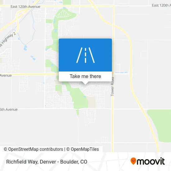 Richfield Way map