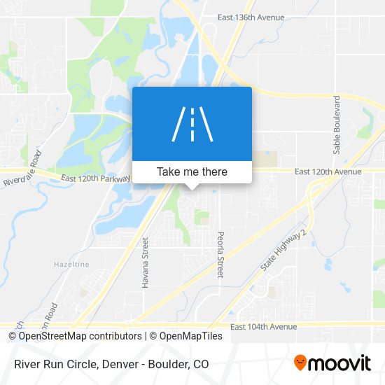 River Run Circle map