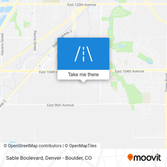 Sable Boulevard map