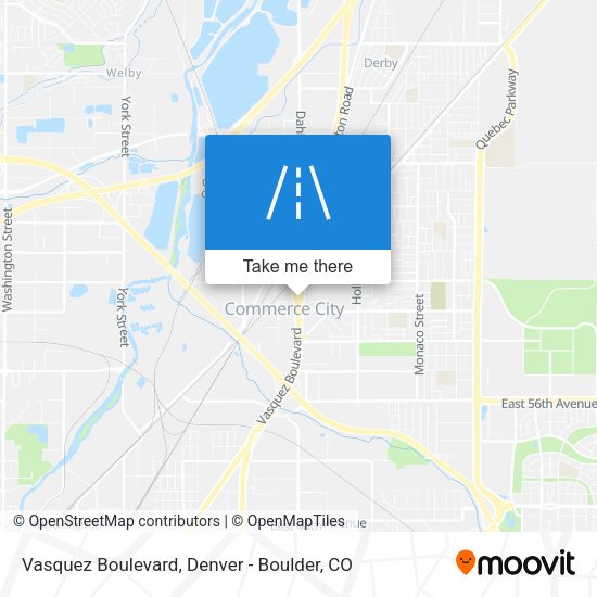 Vasquez Boulevard map