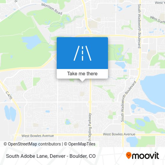 South Adobe Lane map