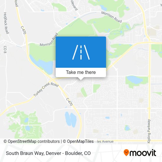 South Braun Way map