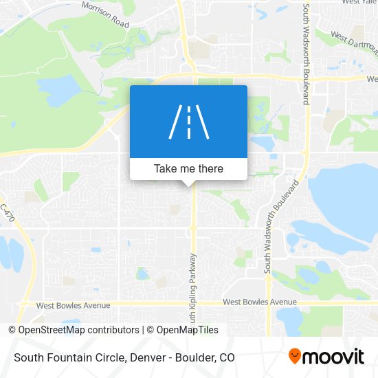 South Fountain Circle map