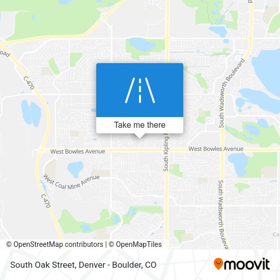 South Oak Street map