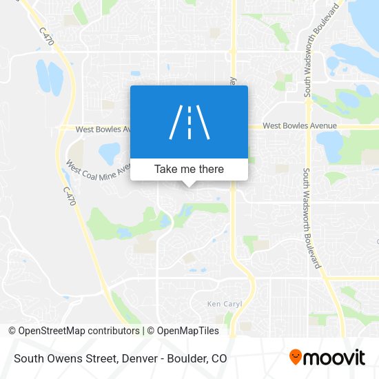 South Owens Street map
