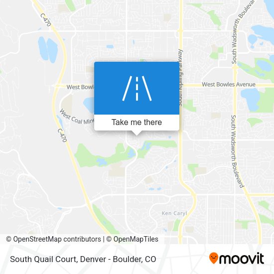South Quail Court map