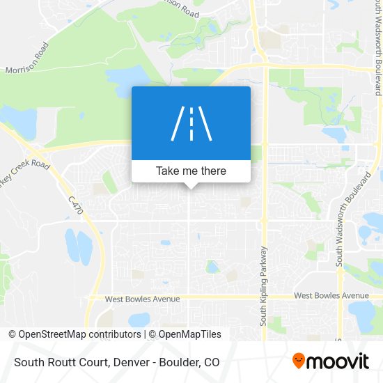 South Routt Court map