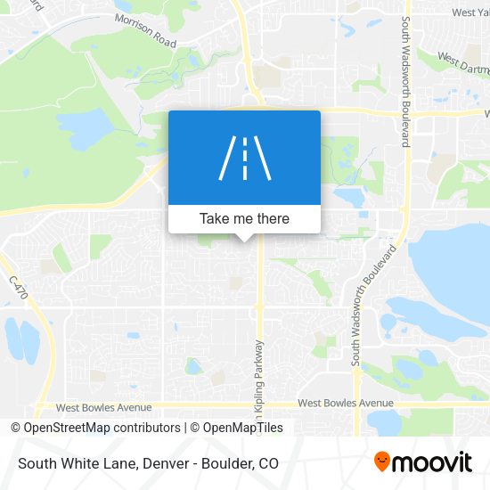 South White Lane map
