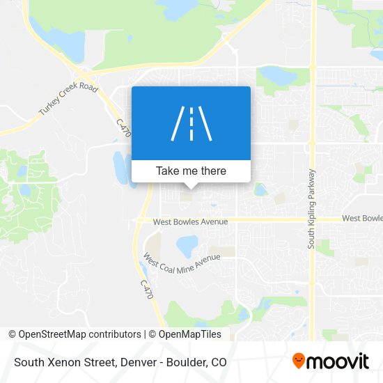 South Xenon Street map