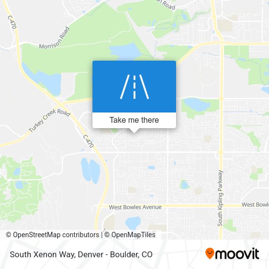South Xenon Way map