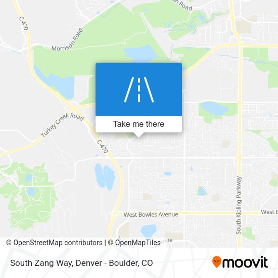 South Zang Way map