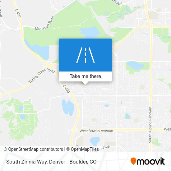 South Zinnia Way map