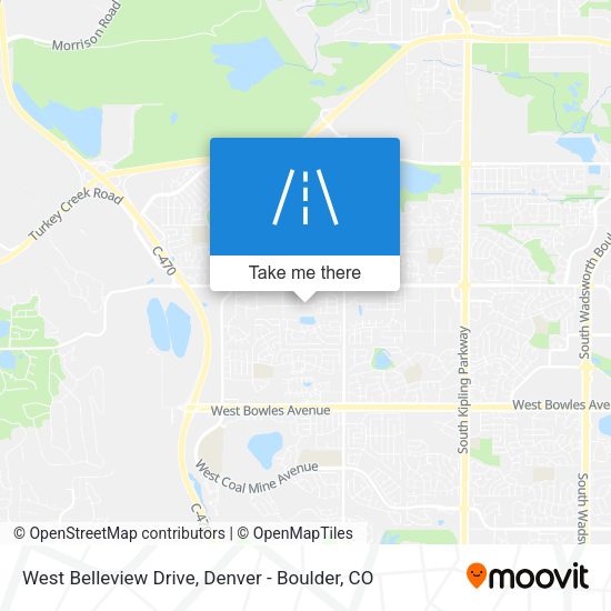 West Belleview Drive map