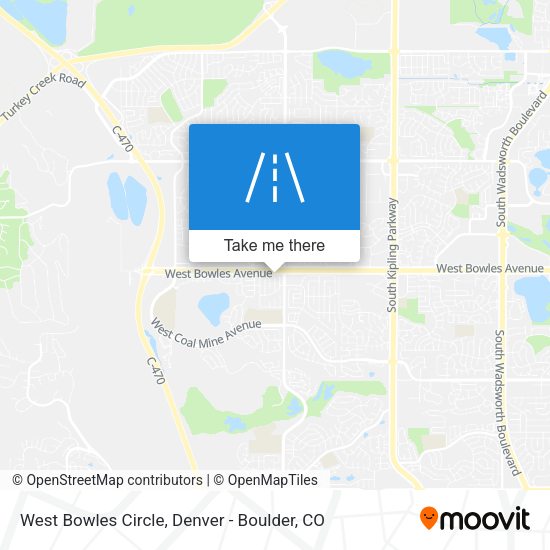 West Bowles Circle map