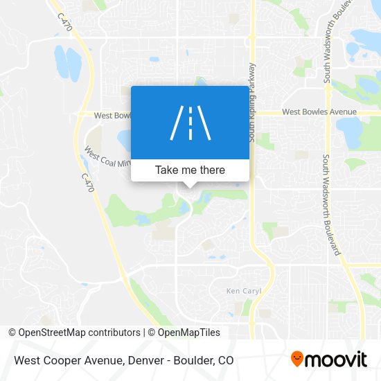 West Cooper Avenue map