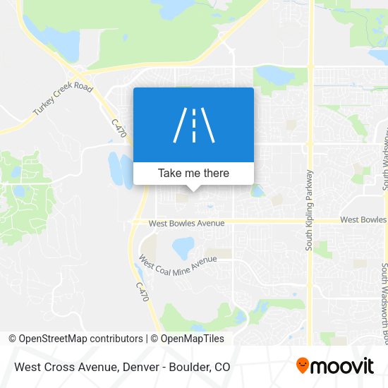 West Cross Avenue map