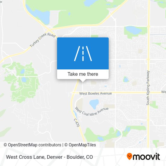 Mapa de West Cross Lane