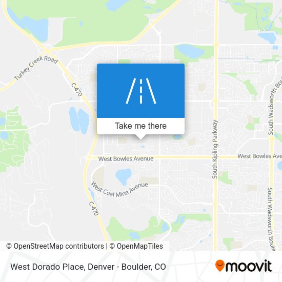 West Dorado Place map