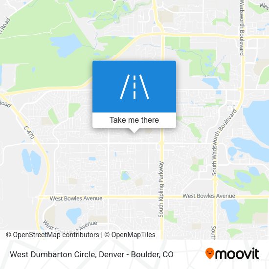 Mapa de West Dumbarton Circle