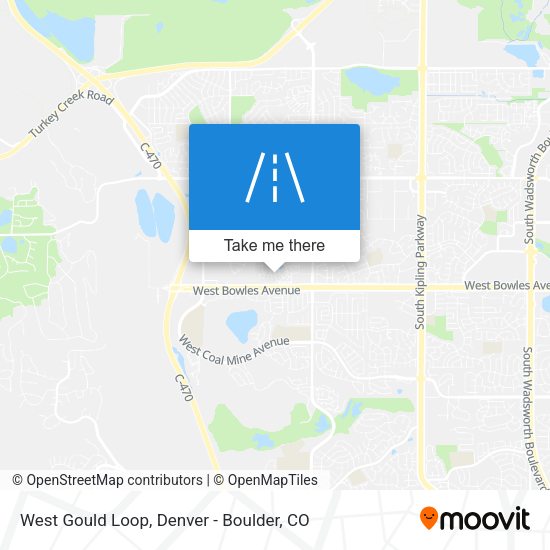 Mapa de West Gould Loop