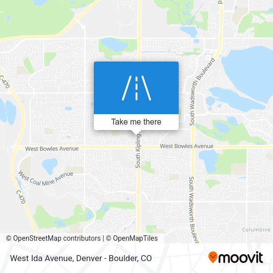 West Ida Avenue map