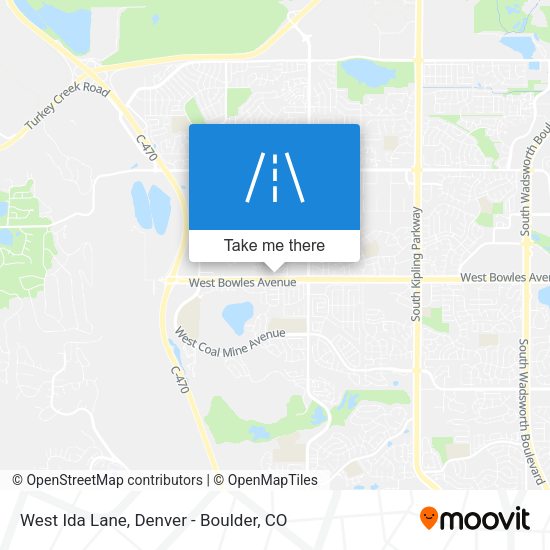 West Ida Lane map