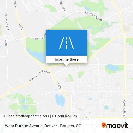 Mapa de West Purdue Avenue