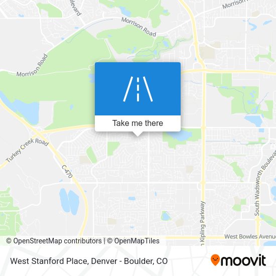 Mapa de West Stanford Place