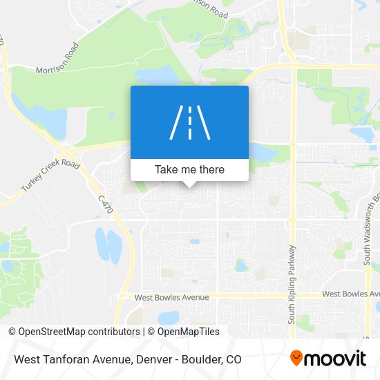 West Tanforan Avenue map