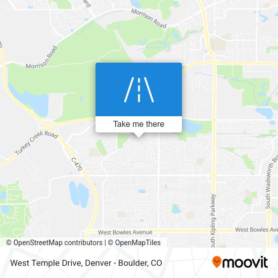 West Temple Drive map