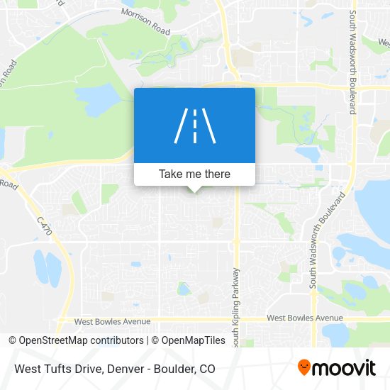 West Tufts Drive map
