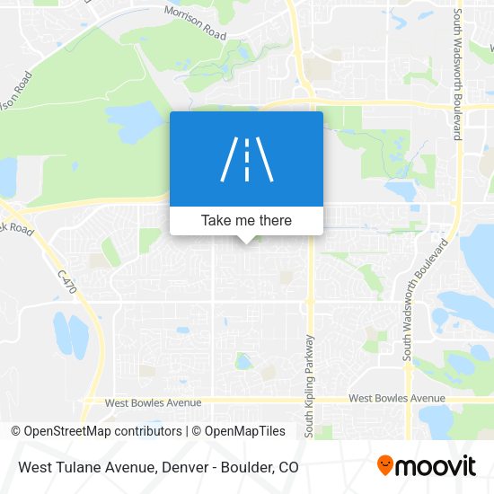 Mapa de West Tulane Avenue