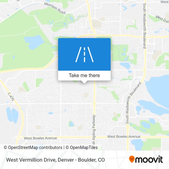 Mapa de West Vermillion Drive