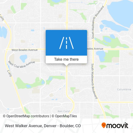 West Walker Avenue map