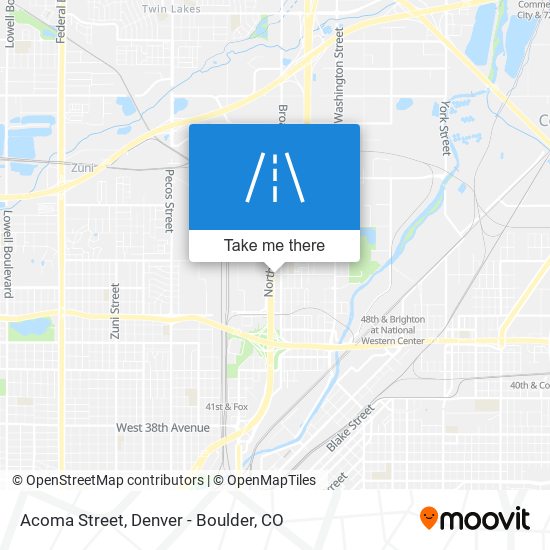 Acoma Street map