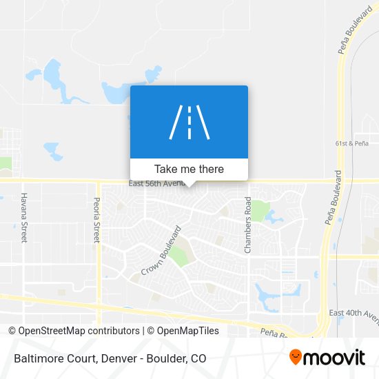 Mapa de Baltimore Court