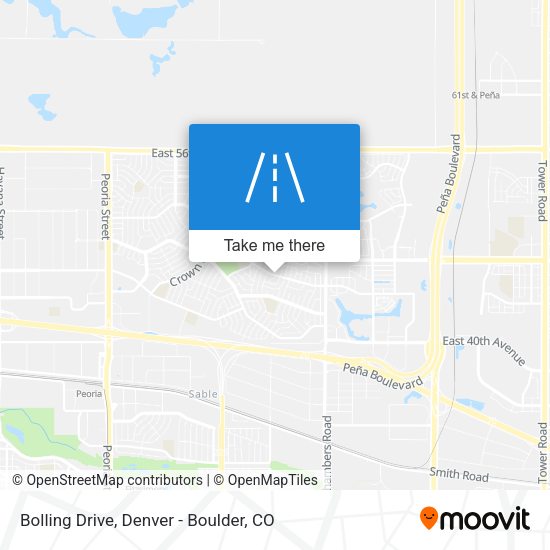 Bolling Drive map