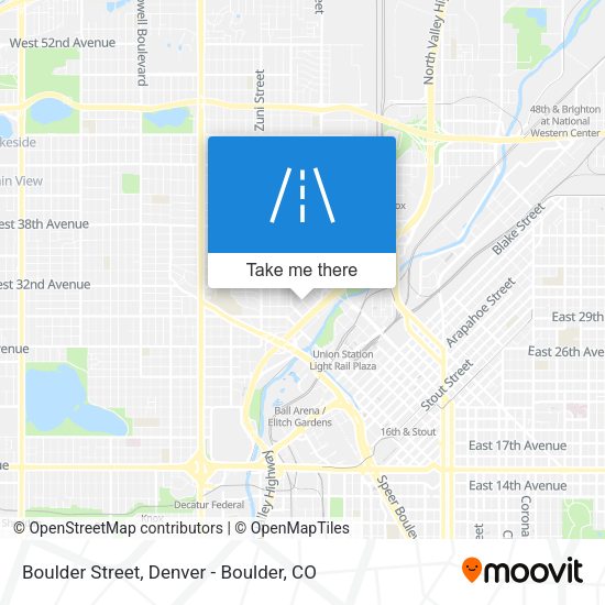 Boulder Street map