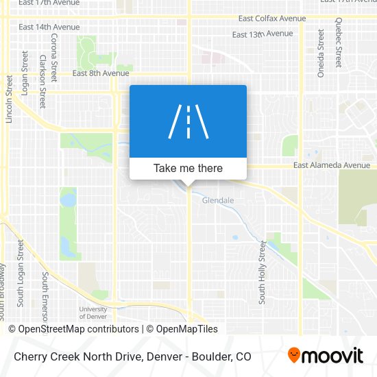 Mapa de Cherry Creek North Drive