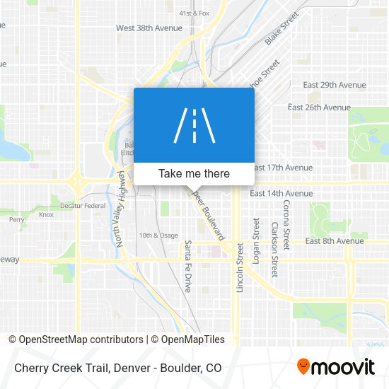 Cherry Creek Trail map
