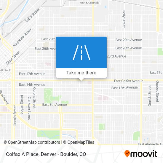 Mapa de Colfax A Place