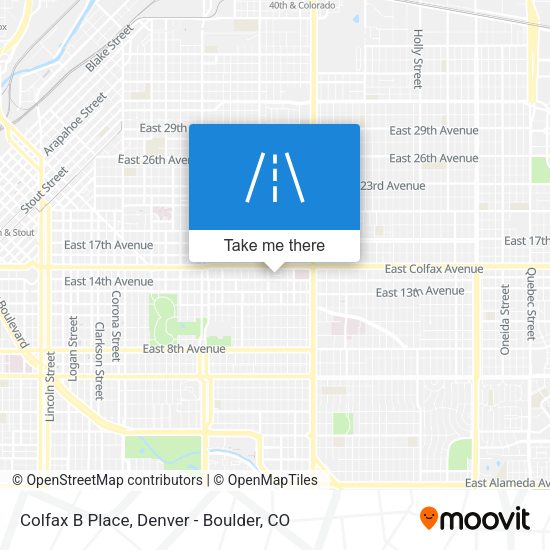 Colfax B Place map