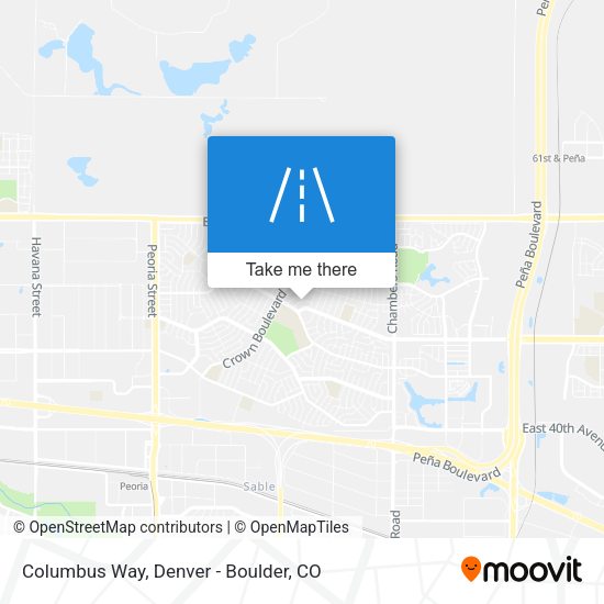 Mapa de Columbus Way