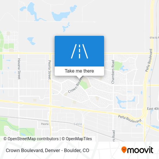 Mapa de Crown Boulevard