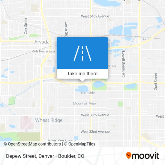Mapa de Depew Street