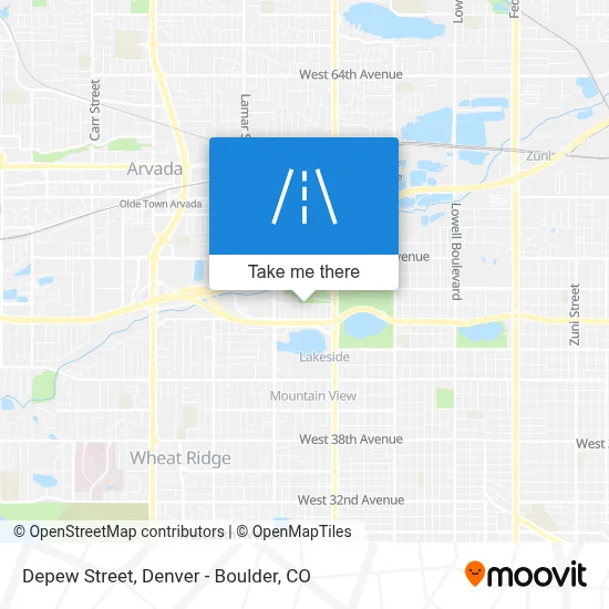 Depew Street map