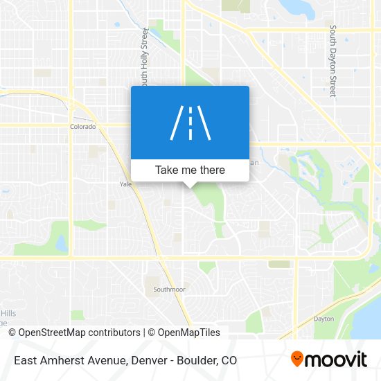 East Amherst Avenue map