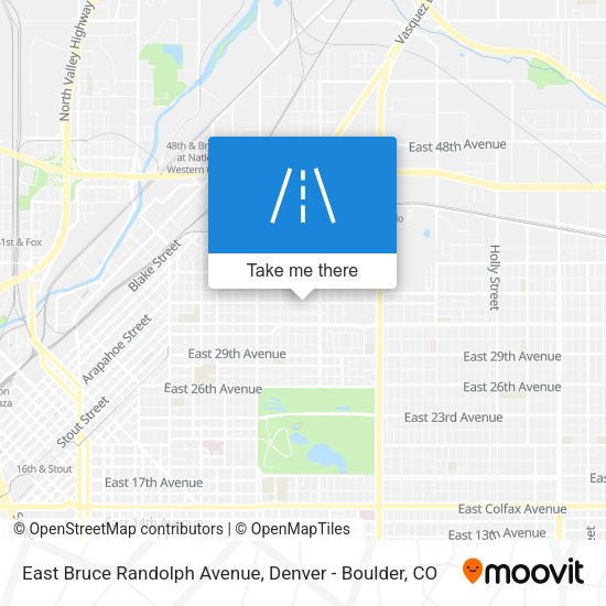 Mapa de East Bruce Randolph Avenue