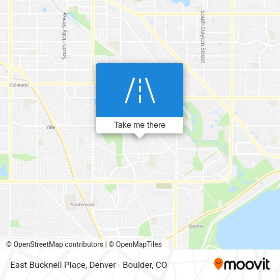 East Bucknell Place map