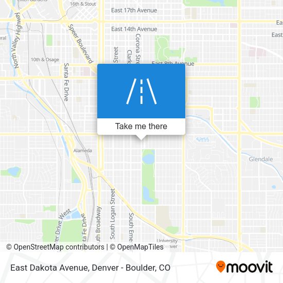 Mapa de East Dakota Avenue